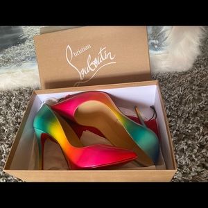 Christian Louboutin Pigalle Follies Rainbow Size 9